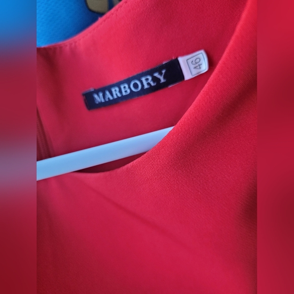 High Quality Red Party Dress with Belt - Picture 4 of 4